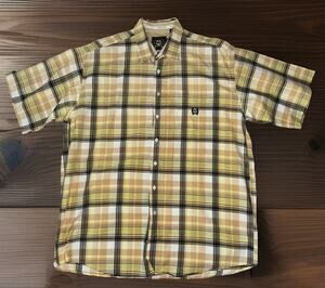 Cinch Shirt Mens Size XXL Plaid Western Design Short Sleeve Button Up